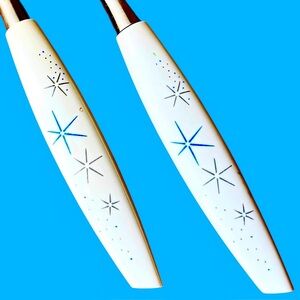 Carving Set Knives MCM Starburst Mode Danish Mid Century Flatware Cutlery 60s